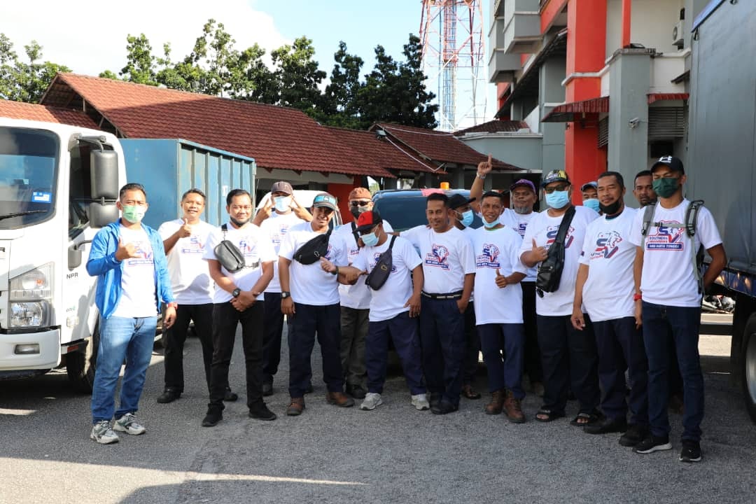 PERGERAKAN SOUTHERN VOLUNTEERS MAJLIS DAERAH KOTA TINGGI KE DAERAH SEGAMAT BAGI MISI BANTUAN PASCA BANJIR