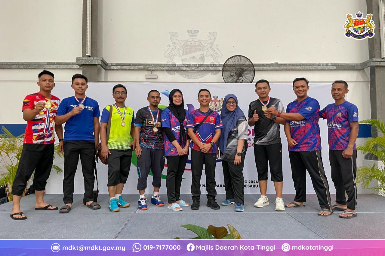 SUKAN BADMINTON SEMPENA FESTIVAL SUKAN JABATAN DAN AGENSI PERINGKAT DAERAH KOTA TINGGI 2024
